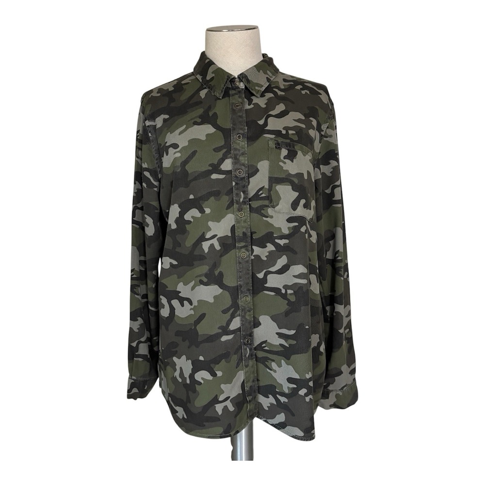 Love Crazy Women's XL Shacket Militarycore Utility Grundge Streetwear Festival